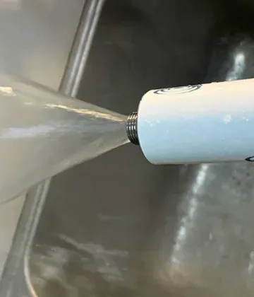 Essai en eau d'un appareil à l'atelier